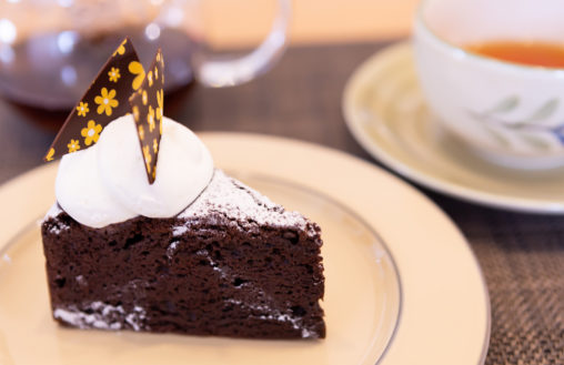 チョコレートケーキの写真素材