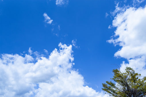 晴天の空と雲02の写真素材