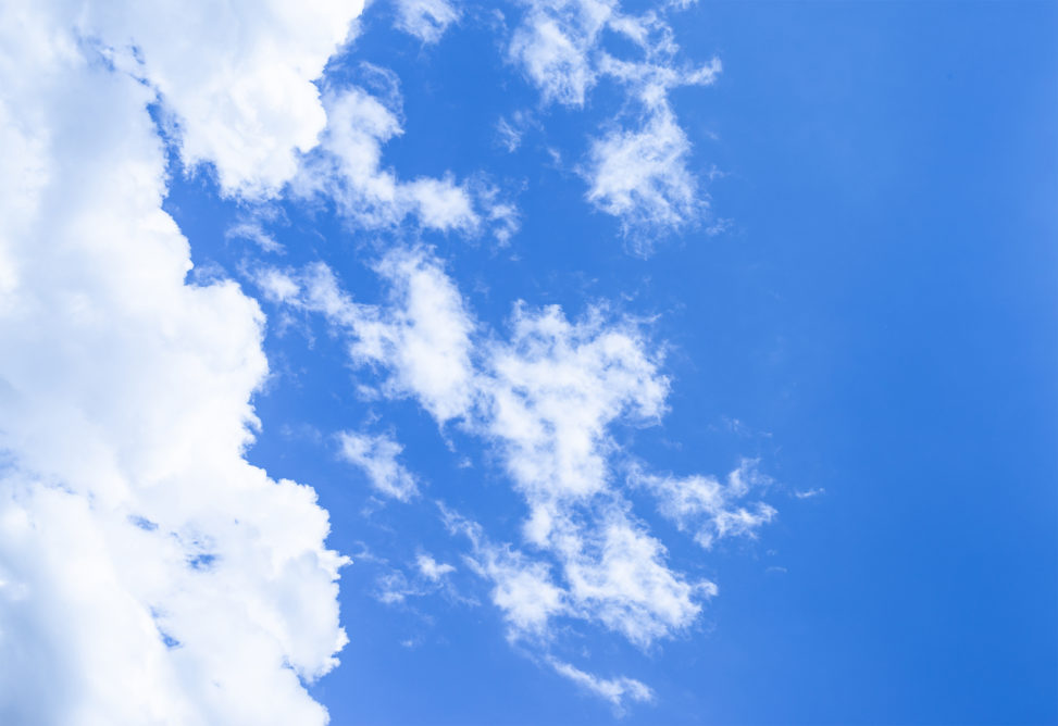 晴天の空と雲03の写真素材
