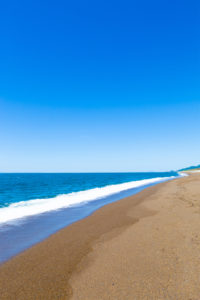 海（日本海）と砂浜02の写真素材