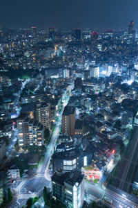 東京の夜景02のフリー写真素材