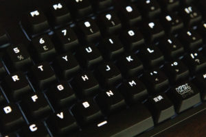 PCキーボードのフリー写真素材